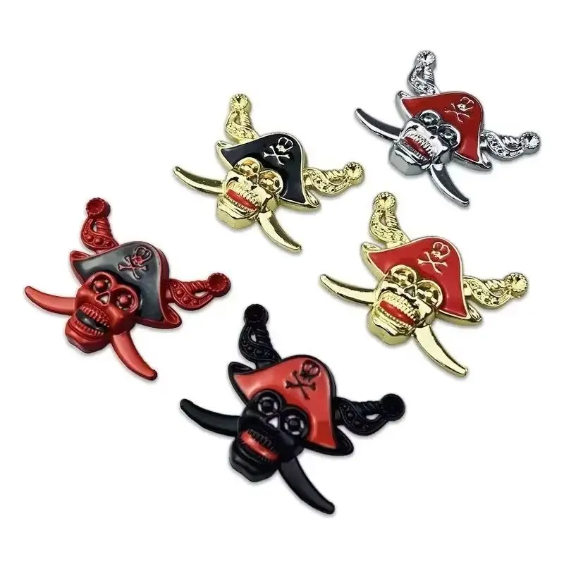 

Universal Pirate Skull Metal Car Body Sticker Badge for Audi Mazda Jeep Mitsubishi Lexus Peugeot Subaru Honda Volvo MG Jaguar