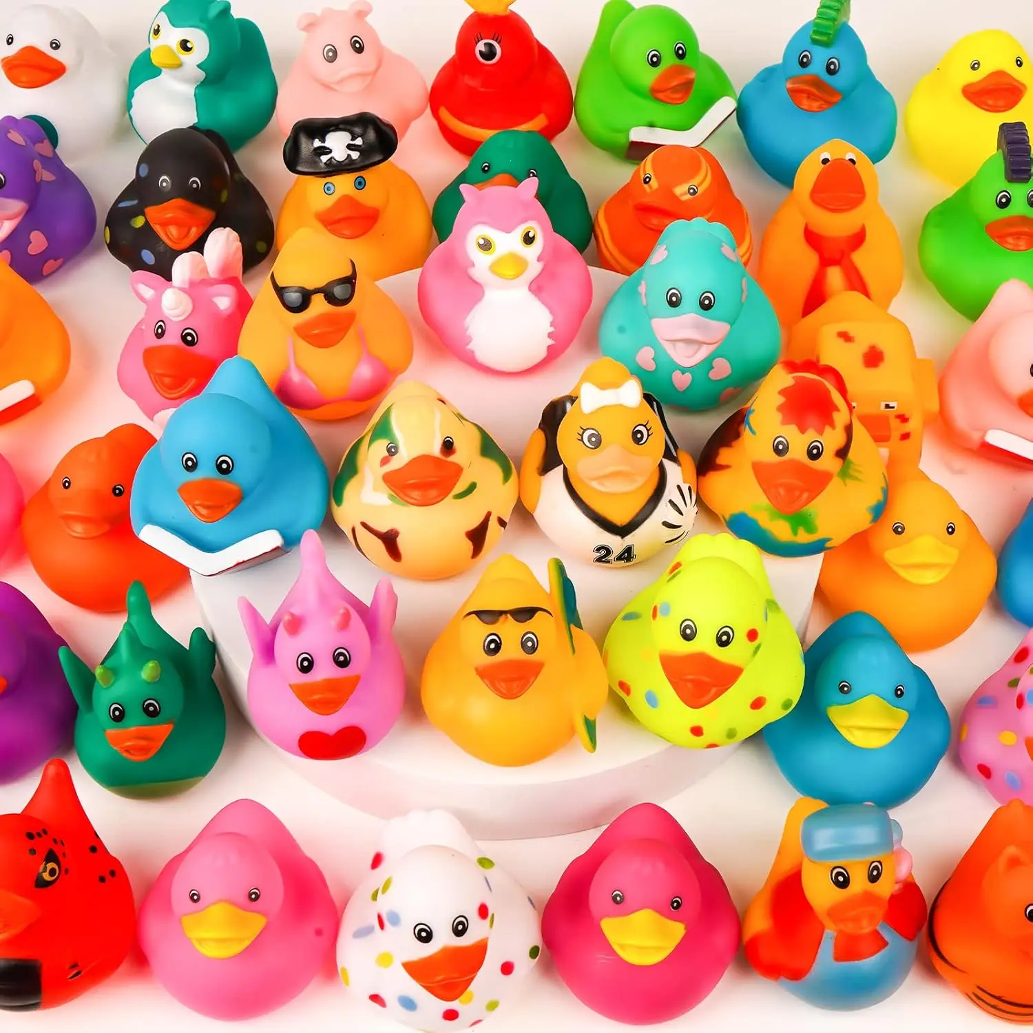 30 Pack Rubber Ducks in Bulk,Rubber Ducks Car Ducking for Ducking Assorted Rubber Ducks Bulk Shower Swimming Bath Toy