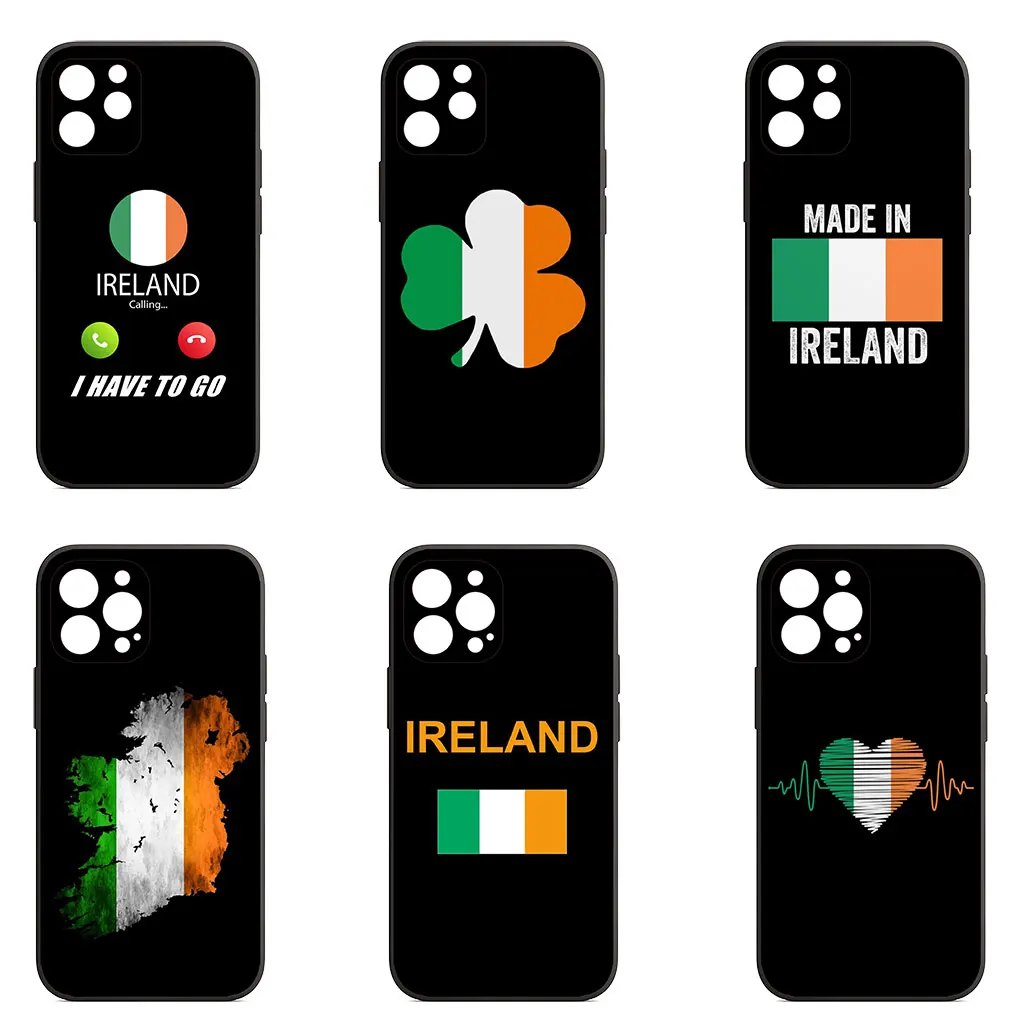 Ireland Irish Flag Cover Phone Casing for iPhone 16 15 14 13 12 Pro X XR XS Max 8 7 Plus + 15+ SE Soft Case