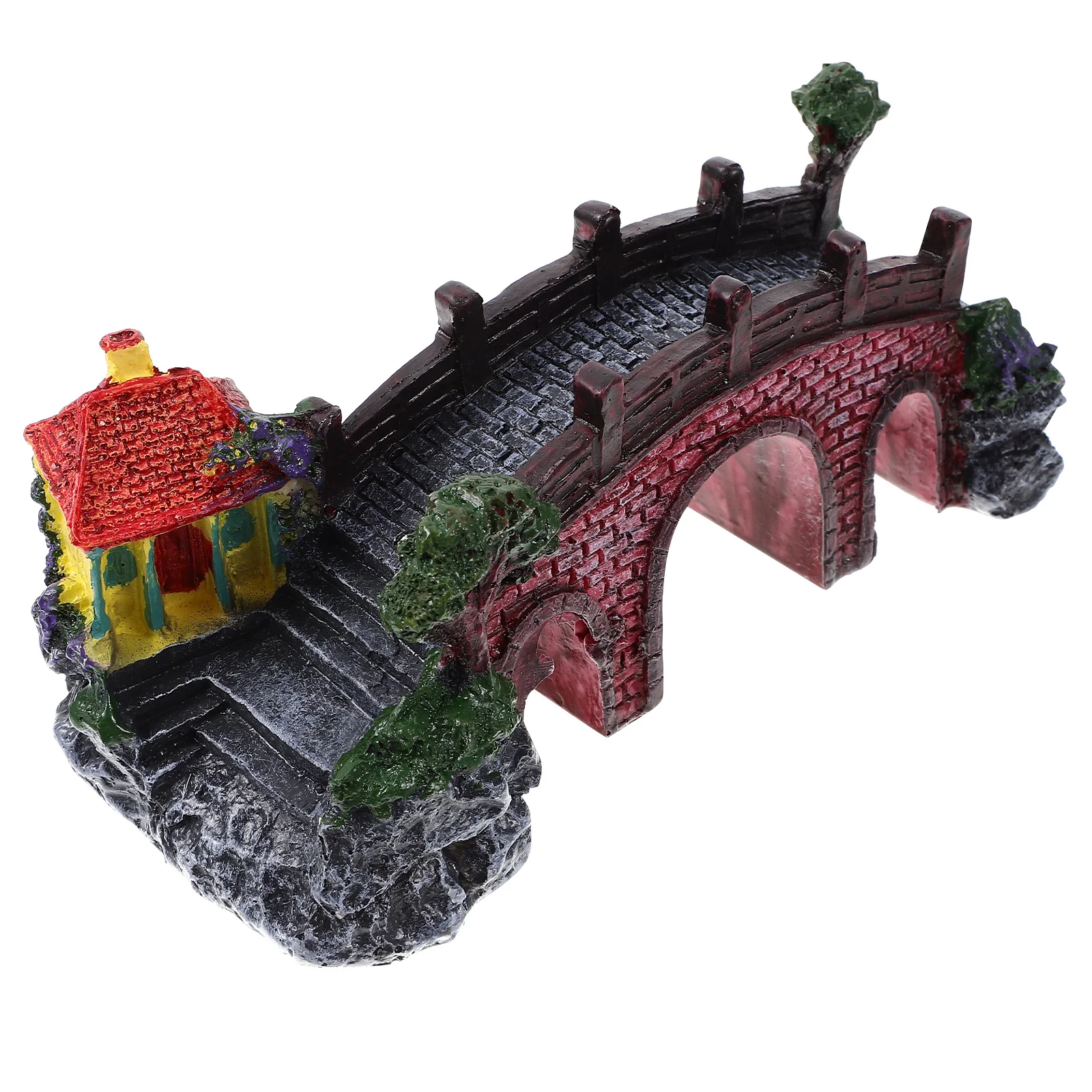 

Large Resin Aquarium Bridge Pavilion Artificial Fish Tank Decoration Durable Underwater Ornament Aquarium Bridge