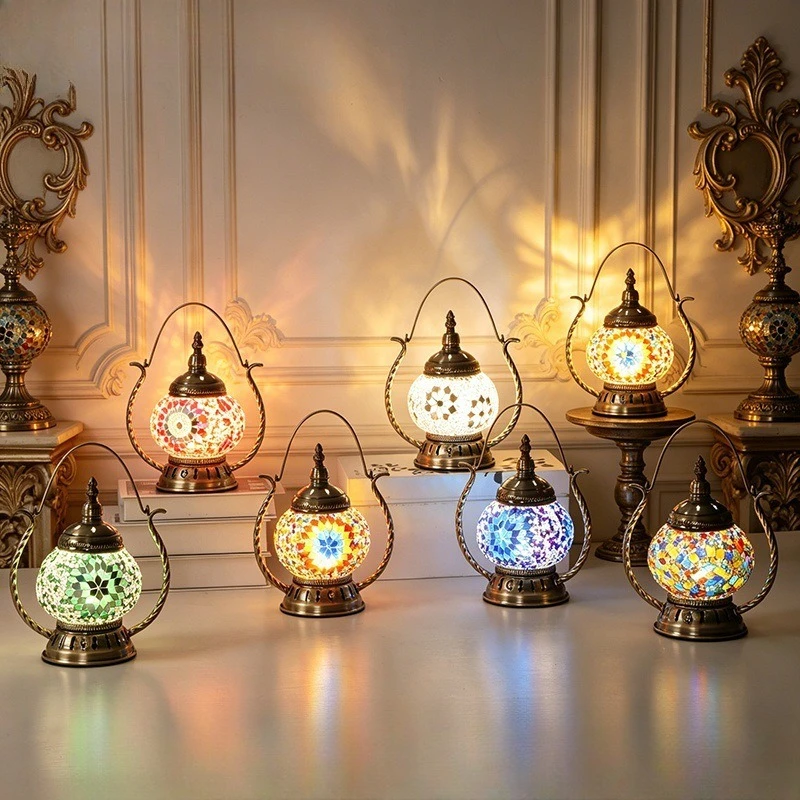 Portable Night Light Bedside USB Charging Cafe Bar Turkish Decorative Hollow Ornament Ambient Light