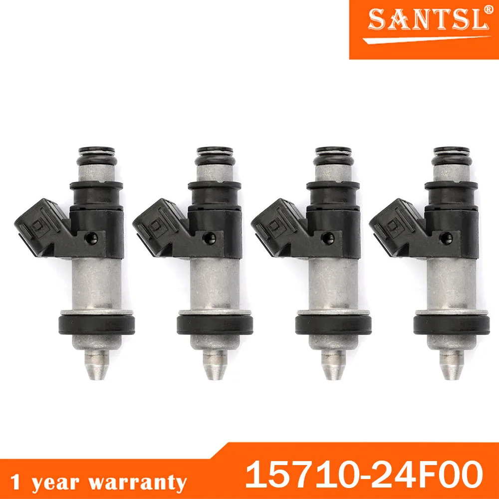 

4Pcs Fuel Injectors For Suzuki GSXR 600 750 1000 Hayabusa GSX1300 15710-24F00