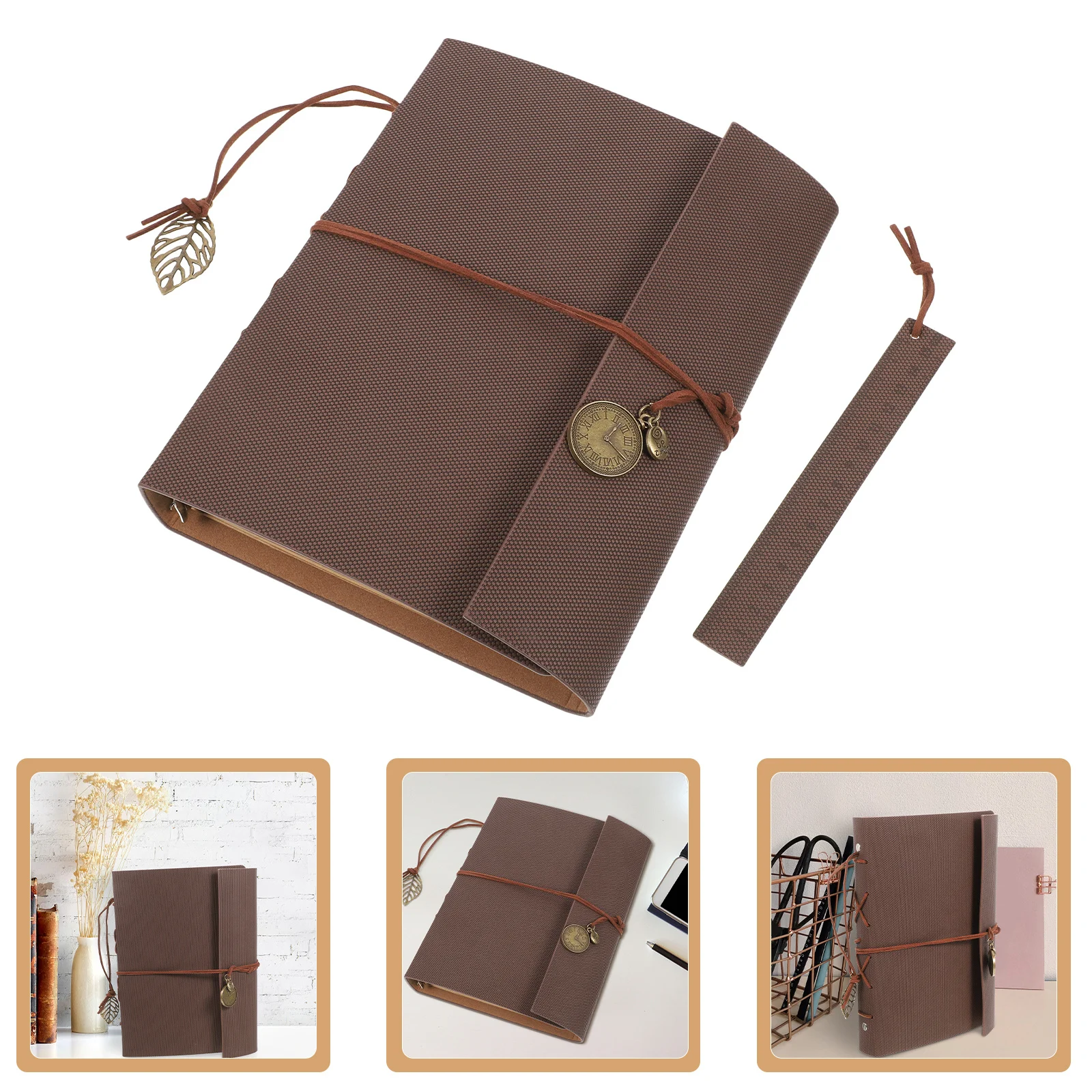 

Vintage Photo Self-Adhesive Large Capacity Portable Pu Picture Album For Family Friends Wedding Memories Album Book