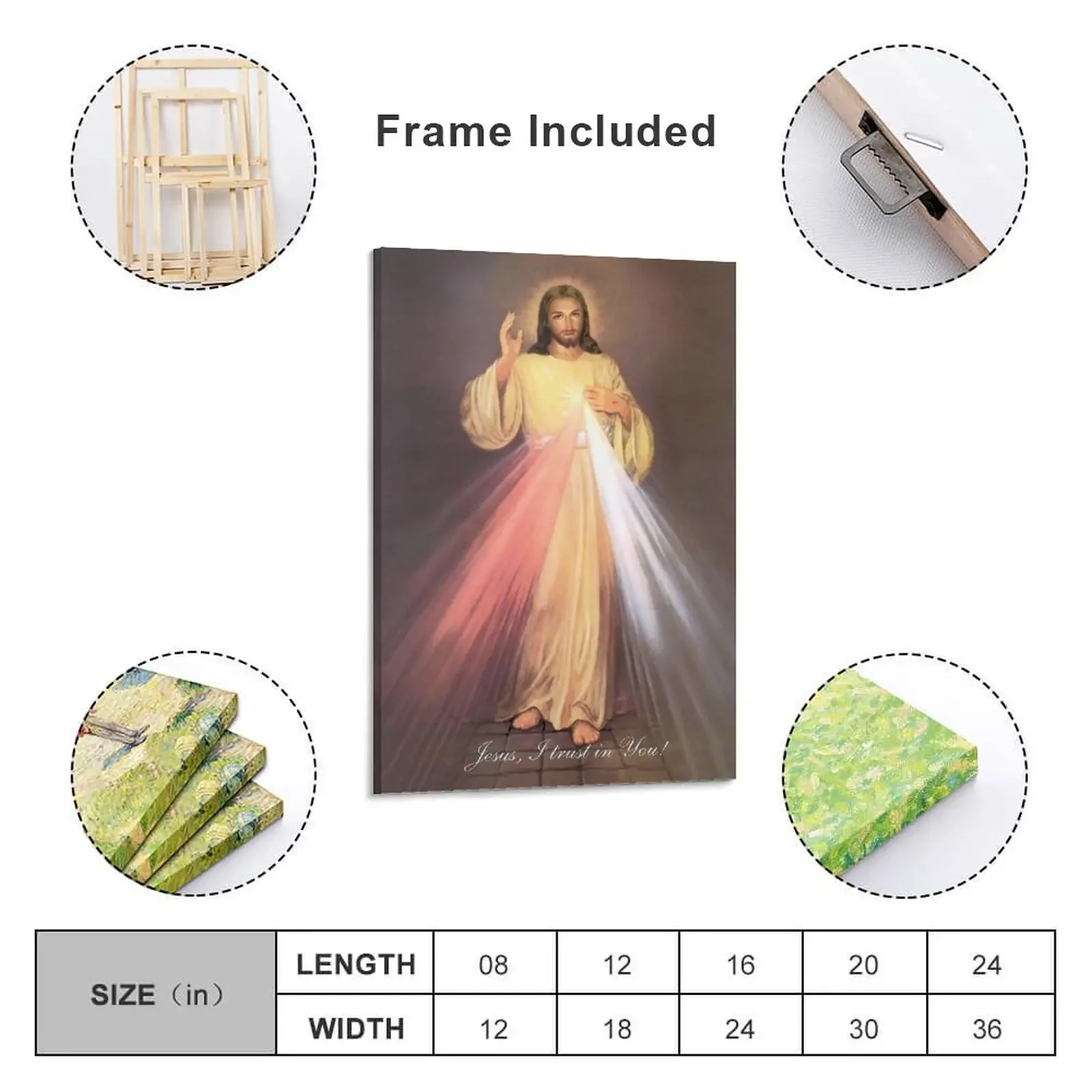 Divine Mercy Canvas Painting Home decoration decorative picture for living room canvas wall art