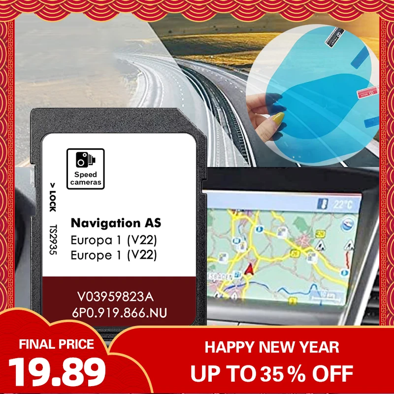 

AS V22 for Seat Leon 32GB Seat Navi SD Card Car Navigation Europe Map Sat