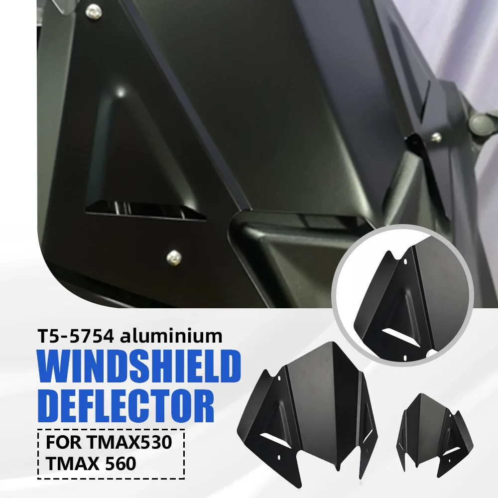 

Windshield FOR YAMAHA TMAX 530 2017-2019 Motorcycle CNC Aluminum Fairing Windshield Deflector Accessories TMAX 560 2020-2021