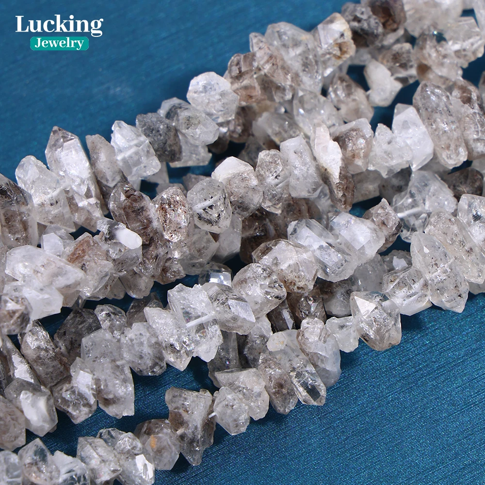 Natural Herkimer Diamond Quartz Healing 4*5mm 5*8mm Crystal Beads For Jewelry Making DIY Handmade or Gift