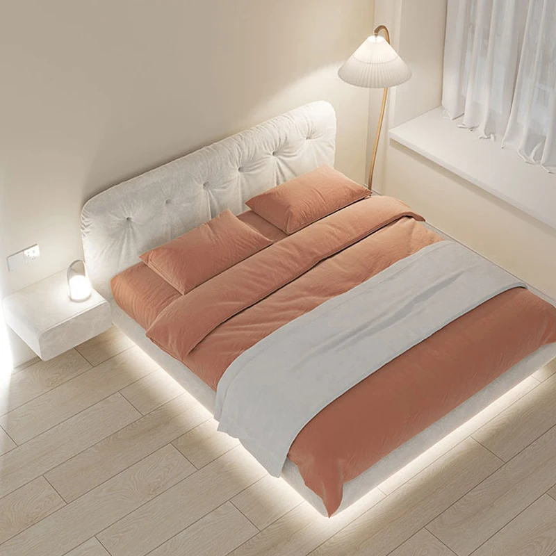 

⁕yModern Double Bed Bedroom Furniture Queen Size Beds Frame Modern Italian Leather Luxury Double King Size Bed