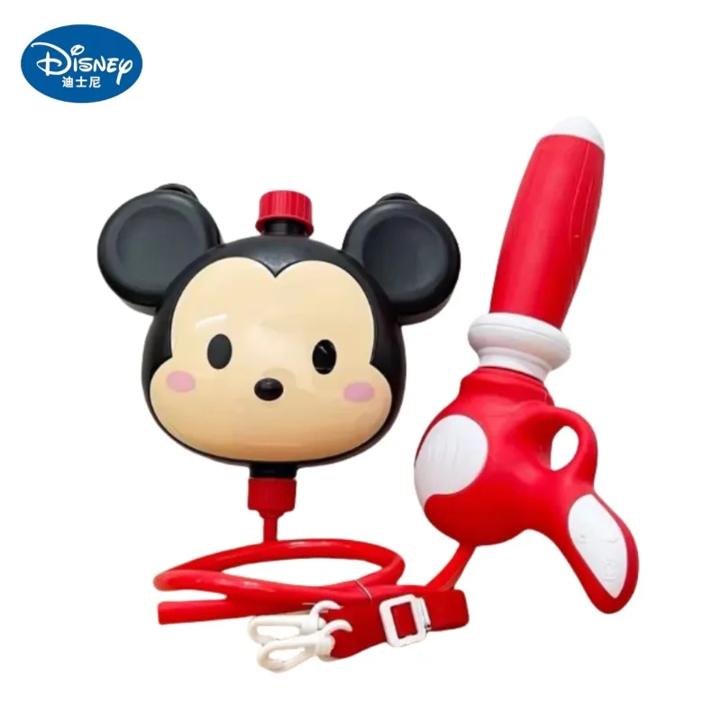 Disney Mickey and Minnie creative three-dimensional doll shape backpack water gun travel beach water filling children's toy gift