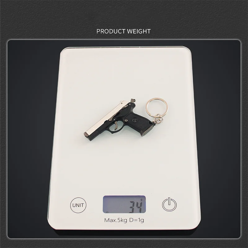 6.5cm 1:3 Detachable Gun Model QBZ92 Pistol Alloy Keychain Backpack Pendant Fashionable Men's Accessory Military Collection Gift