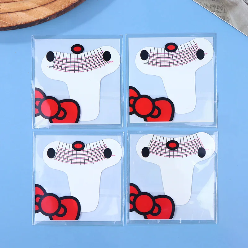 10 Pcs 속눈썹 길이 측정자 휴대용 눈썹 부드러운 플라스틱 눈금자 메이크업 도구 속눈썹 연장 성장 액세서리