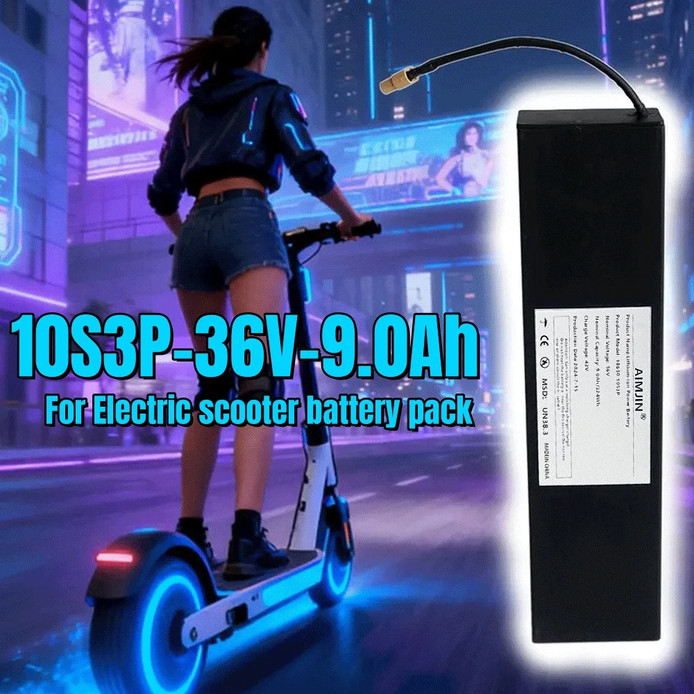⚡9000mAh 🔋36V 100% Original Electric Scooter Battery Pack 10S3P Battery for Kugoo 18650 Lithium Long-lasting Power Battery