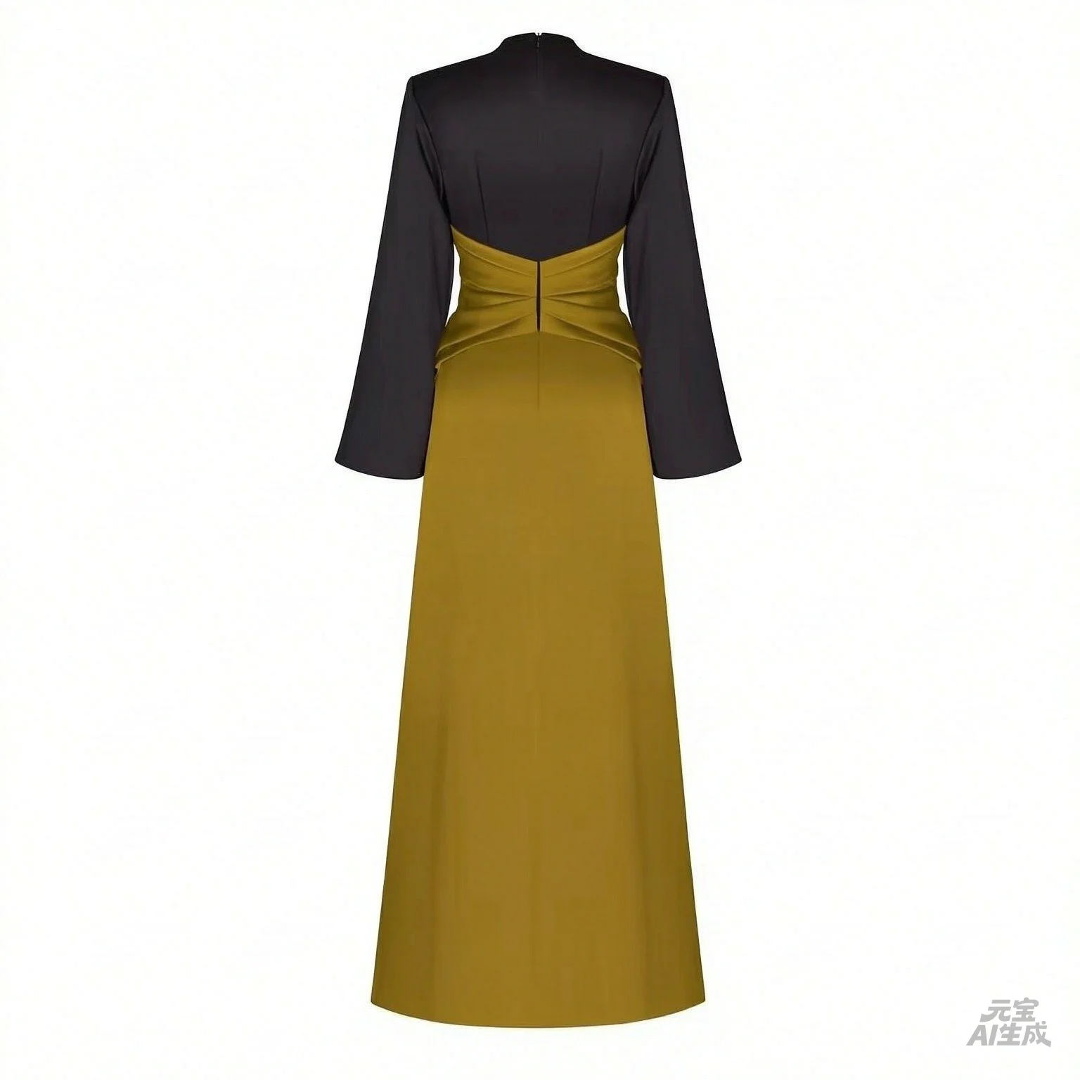 Customized Elegant Formal Gowns for Women Long Sleeves V Neck A Line Evening Party Dresses Floor Length Middle Split Wedding Gue view 4
