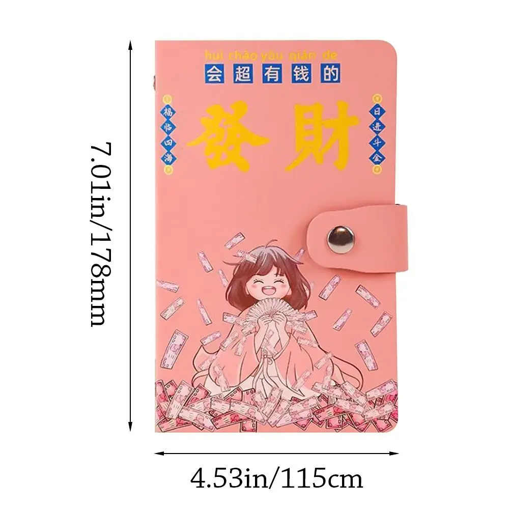 Tantangan Menabung Uang 100 Amplop Jadi Kaya Malam Ini Buku Pengumpul Uang Kapasitas Besar PU Tahan Air Portabel