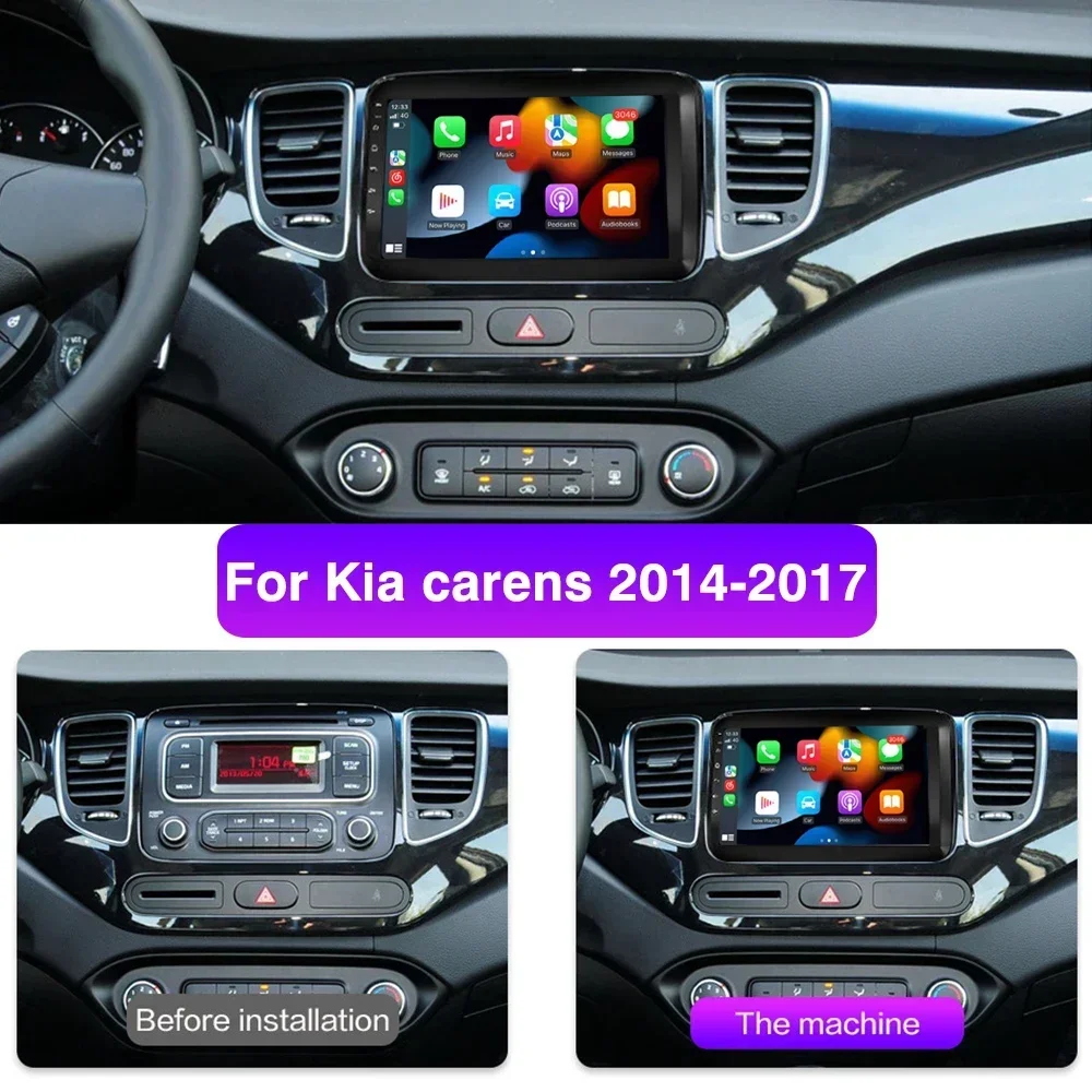 

8GB+128GB Android 13 radio For KIA carens 2014 2015 2016 2017 Car stereo Multimedia Player Carplay Auto GPS Navigation NO DVD