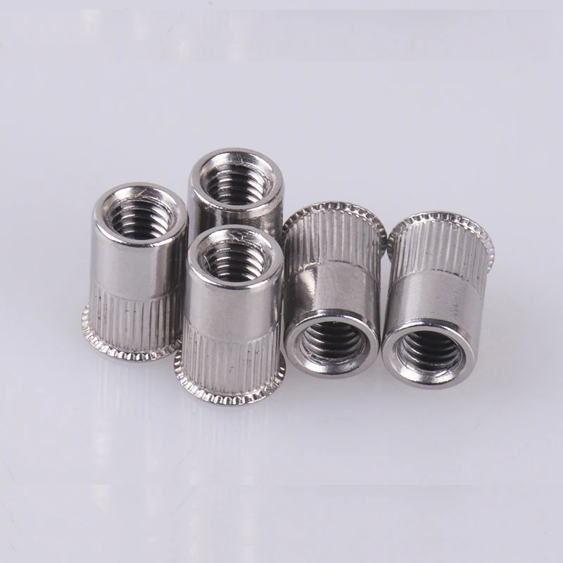 M3 M4 M5 M6 M8 M10 M12 304 Stainless Steel 304ss 120 Degree Countersunk Head Insert Nutsert Rivnut Knurled Blind Pull Rivet Nut