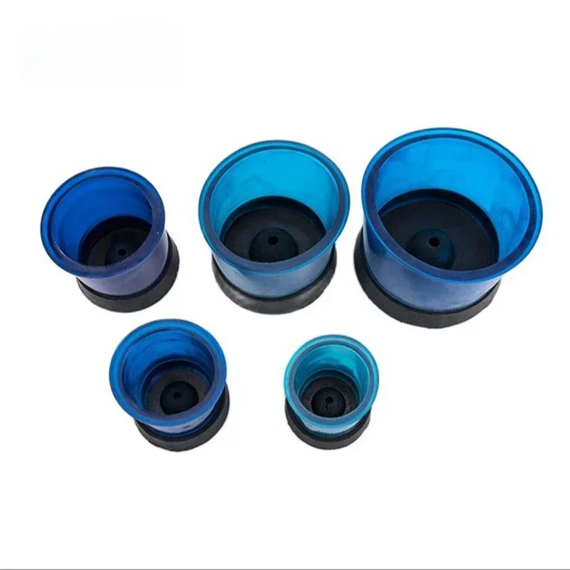 5 Size Dental Lab Flasks Rings Blue Plastic Round Formers Base Wax Dental Lab Tools Dental Casting Flasks Tools Supplies