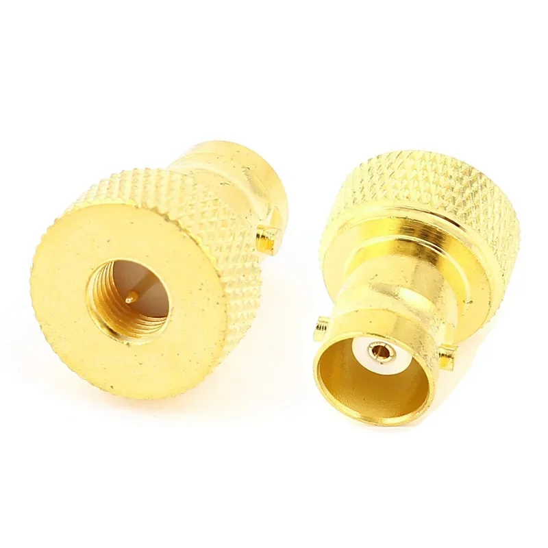 Adaptador Coaxial SMA macho a BNC hembra, conector M/F de tipo recto RF, 1/10 piezas