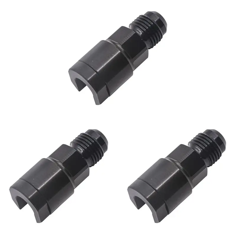 

3X 6AN To 3/8 Quick Disconnect Female EFI Adapter Fitting Aluminum AN6 Male Flare To 3/8In Fuel Line Pipe Connectors