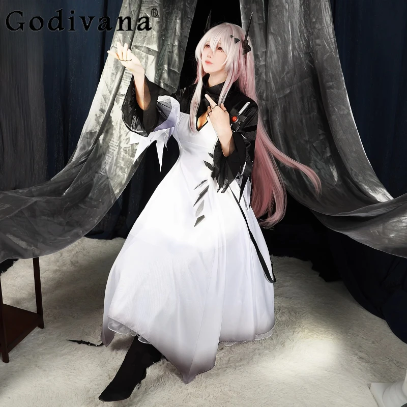 여성 코스프레 의상 Cos 드레스 할로윈 역할 게임 애니메이션 파티 드레스 여성 소품 유니폼 의류 드레스 세트