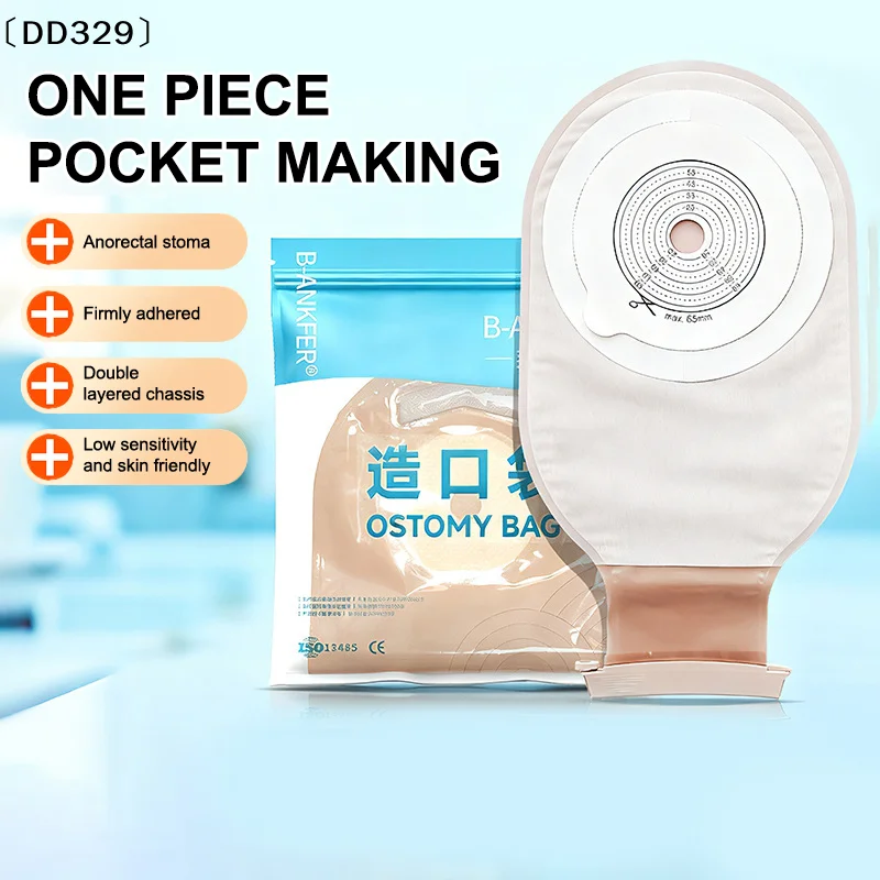 Barrier Ostomy Colostomy Bags Two Piece Drainable Pouches With Hoop Or Clip Closure Ileostomy Stoma Care 20-65mm〔DD329〕