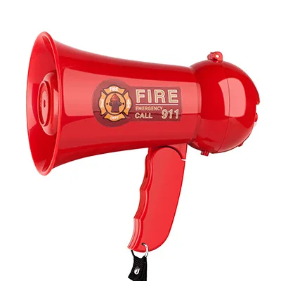 Mini Speaker Firefighter Toy Small Horn Foldable Megaphone Fan Shouting Horn