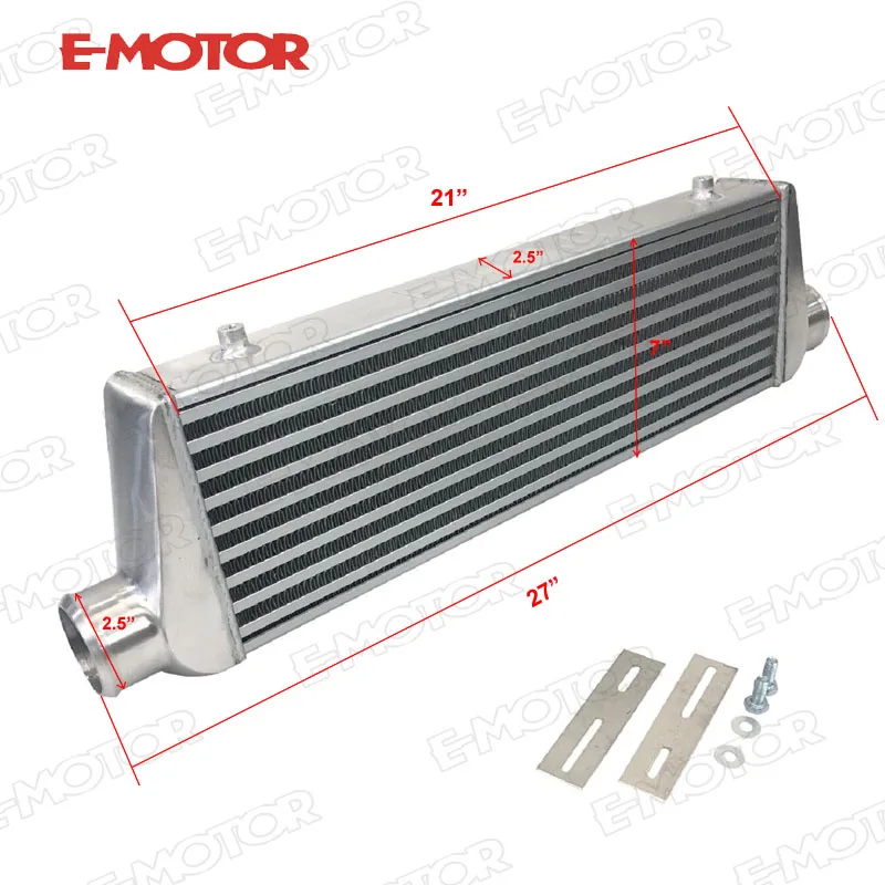 

Universal Intercooler 27" x 7" x 2.5" INLET AND OUTLET 2.5"