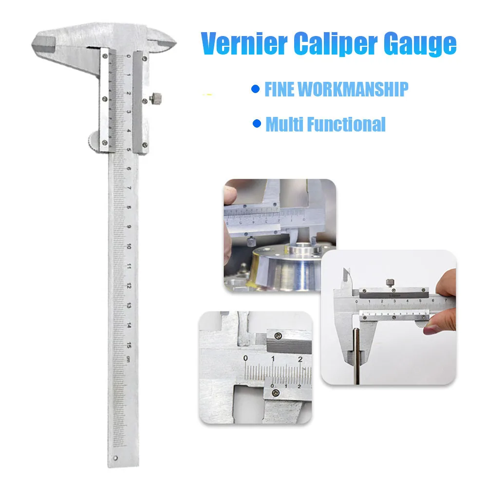 

Штангенциркуль из нержавеющей стали, 150 мм, измерительный инструмент внутри и снаружи, глубина, ступенчатый микрометр, хороший рабочий ручной корабль