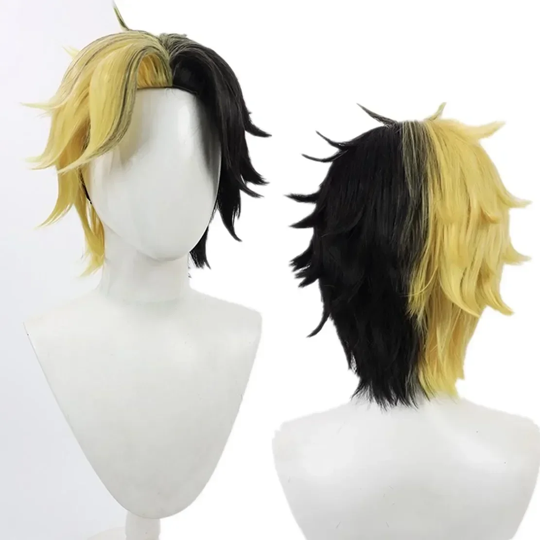 Nouveau Anime Mashle: magie et Muscles Cosplay Ryan Ames perruque unisexe adulte cheveux courts résistant à la chaleur perruques synthétiques accessoires d'halloween