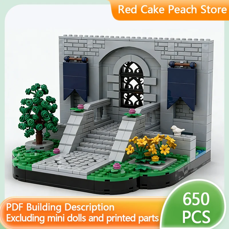 

Medieval Castle Model MOC Building Bricks Small Castle Courtyard Modular Technology Children Holiday Gifts Assemble Toys Suit
