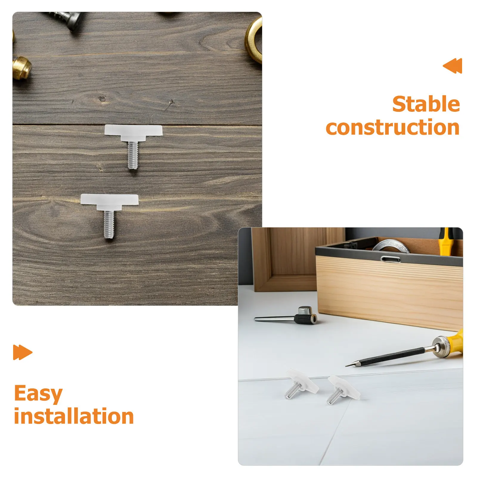 10Pcs Mannequin Base Adjustment Screws M6x14 Half Body Dress Form Stand Fixing Hardware Stable Clothing Store Accessories Small