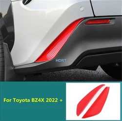 Car Styling Front Fog Light Corner Rear Bumper Lamp Cover Wind Knife Trim Accessories Exterior Sticker For Toyota BZ4X 2022 +