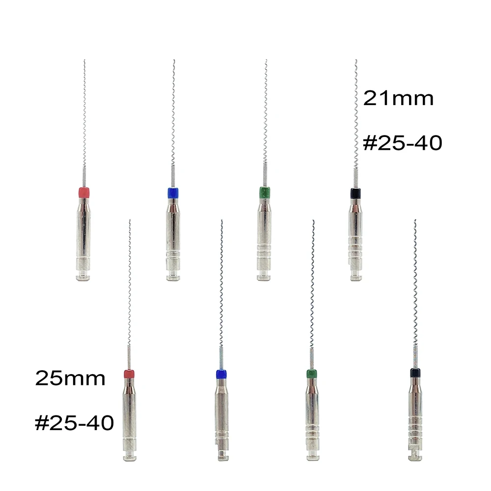 Denspay 4pcs/Box 21/25mm Dental Lentulo Paste Carriers Endodontic Reamers Drill Burs Endo Files Dentist Materials Instrument