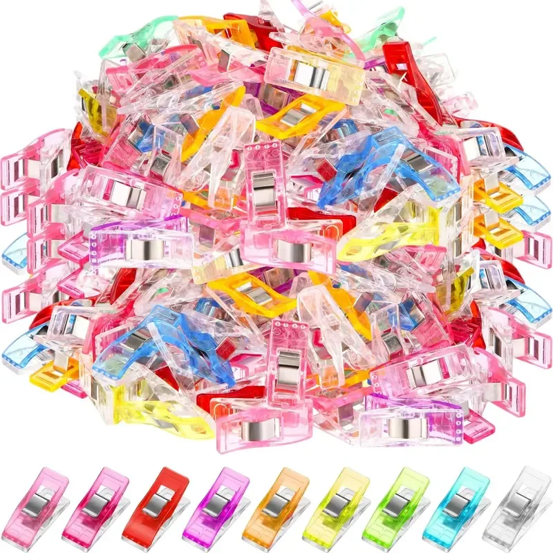 50 stks/set naaiclips kleurrijke clips plastic ambachtelijke haken breien veiligheidsclip diverse kleuren bindende clip papier