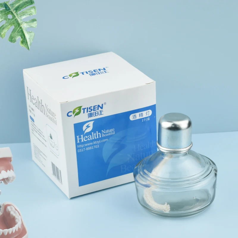 

5Pcs Durable Thickening Glass Alcohol Burner Lamp with Cover Lab Heating Glassware For Dental Item Heating Equipment