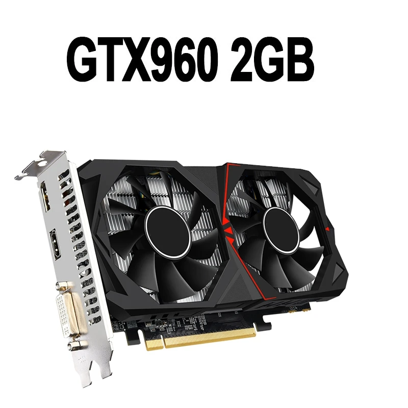 Geforce GTX960 4GB GDDR5 Graphics Card 28Nm 1140Mhz 1753Mhz 128 Bit 6 Pin PCI-E 3.0 16X 4096X2160 DVI+HD+DP Video Card Durable