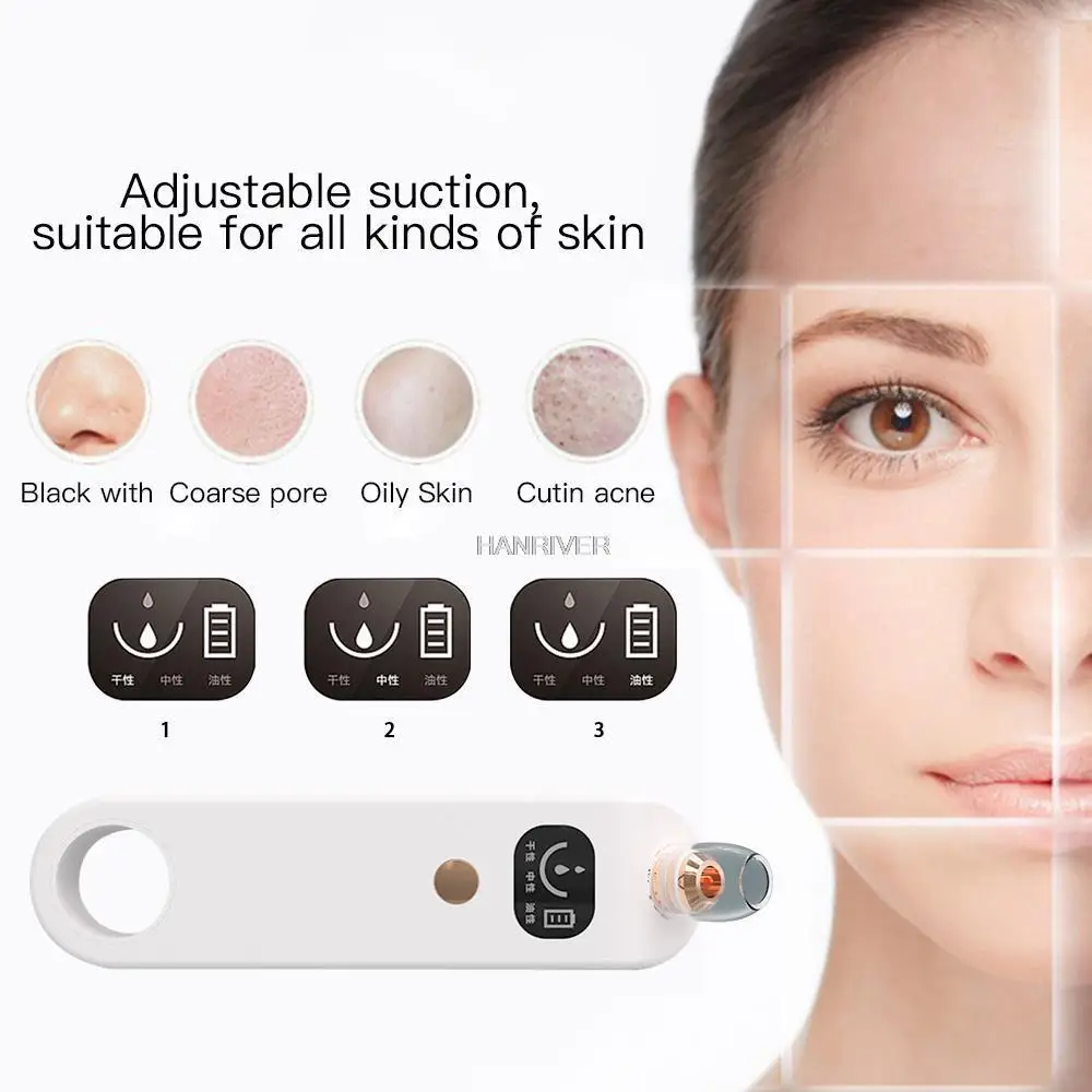 Odkurzacz do twarzy z czarnymi kropkami, usuwacz trądziku i zaskórników, odkurzacz do czarnych kropel, oczyszczacz porów, narzędzia do pielęgnacji skóry.