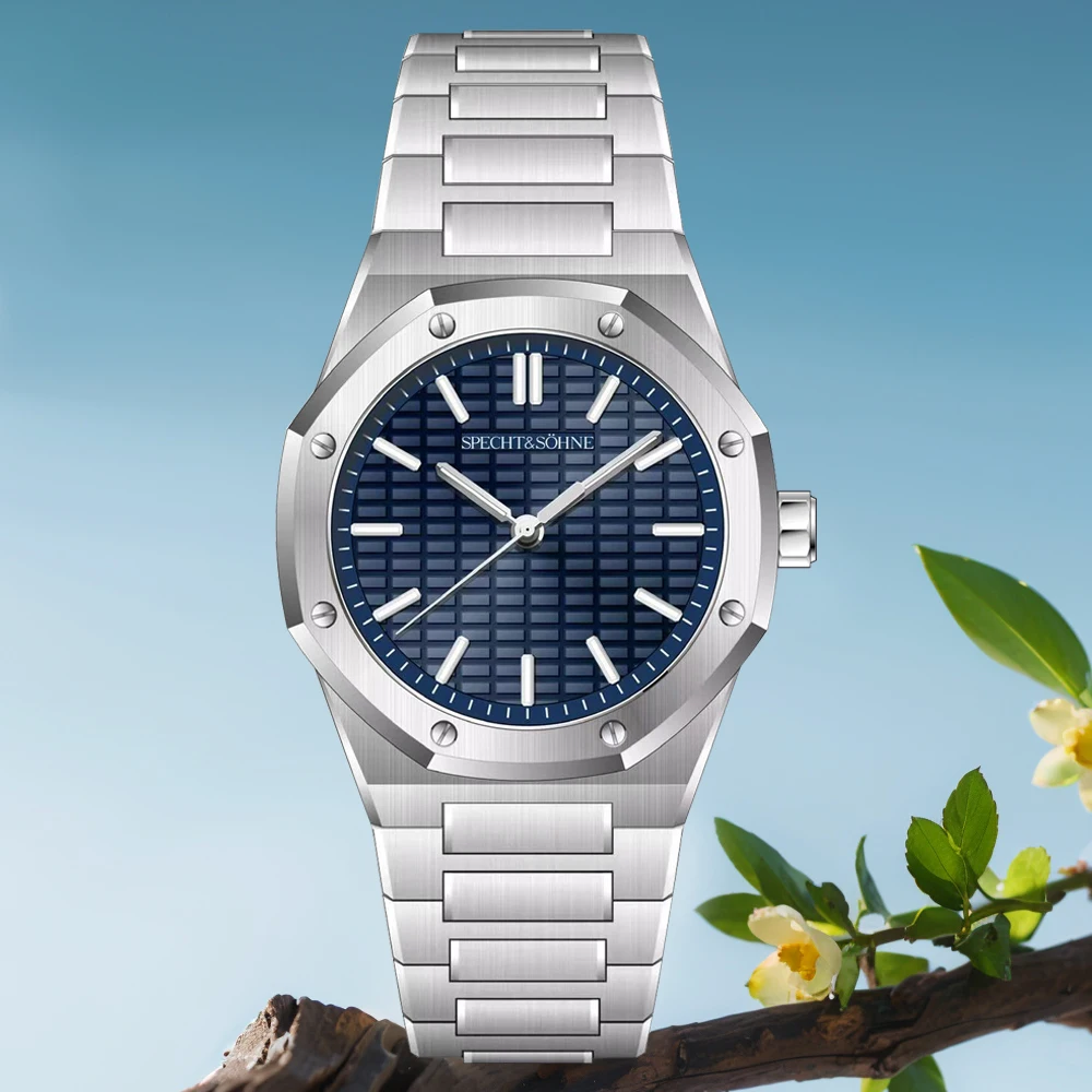 Nieuwe 2025 Mode Zeldzame Specht & Söhne Herenhorloge Ultradunne 38 MM Staal Saffierkristal VH31 Quartz Horloge Relogio Masculino - afbeelding 2