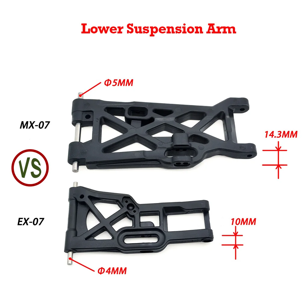 ZD Racing Front Rear Lower Suspension Arm Lower Swing Arm 8716 for ZD Racing 1/7 MX-07 RC Car Original Upgrade Parts