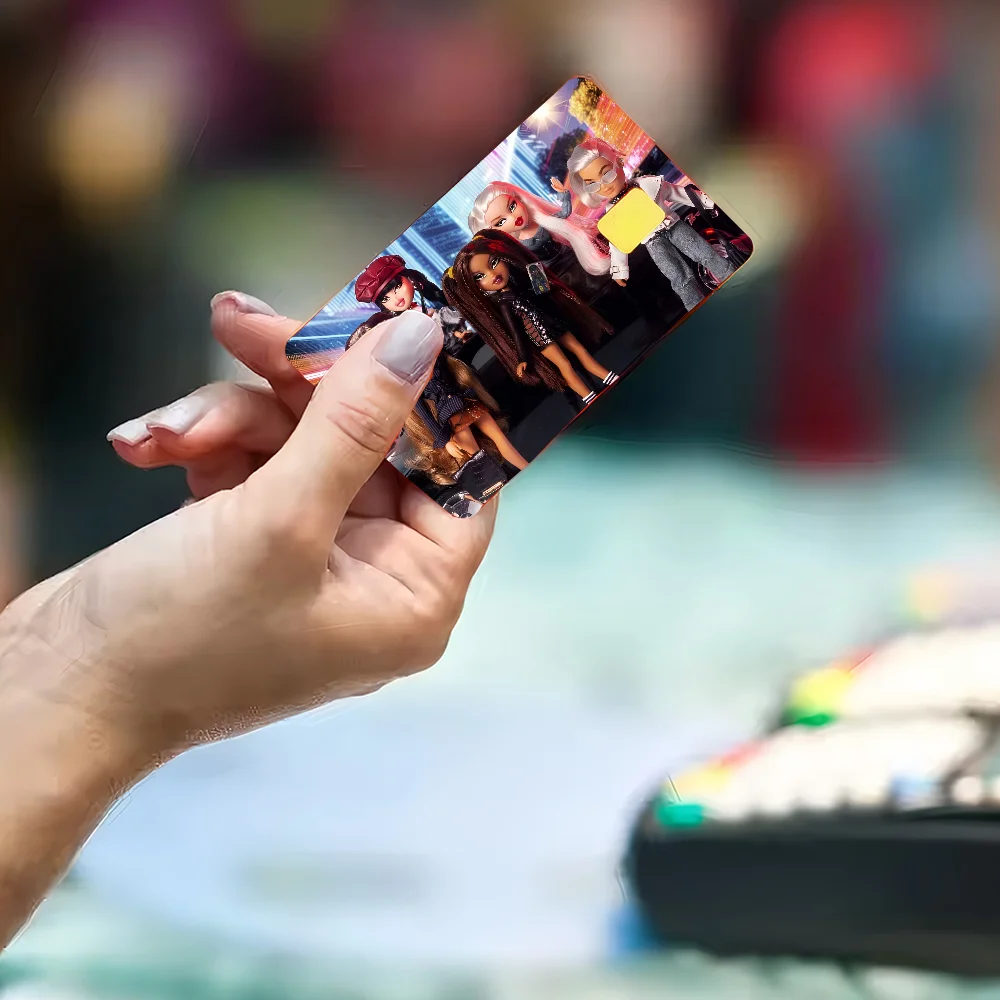 دمية جميلة B-Br-atzesDiy بطاقة الخصم الائتمانية ملصق حفلة ملصق الديكور مقاوم للماء رقاقة صغيرة بطاقة الجلد ملصق #2