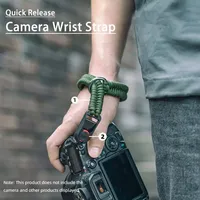 Hand-Woven Camera Wrist Strap Adjustable Quick Release Shoulder Neck Rope Belt For Sony Nikon Fuji Canon Olympus Panasonic DSLR