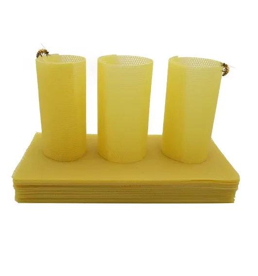 Beekeeping Foundation Honey Hive Equipment Bee Supplies30pcs Honeycomb Wax Frames Beehive Base Sheets