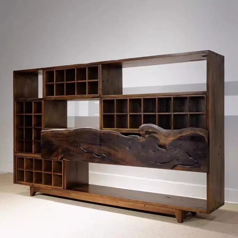 Side cabinet solid wood dining side cabinet with type