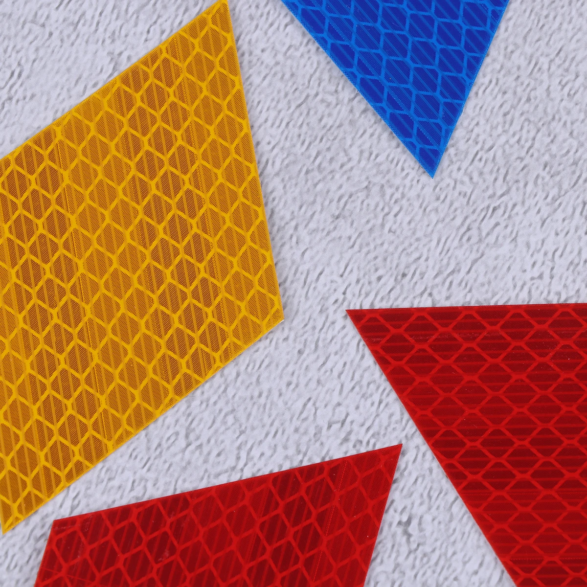 

12Pcs Reflective Sticker for Bike Waterproof Durable No Residue High Brightness Night Safety Red Reflective Sticker