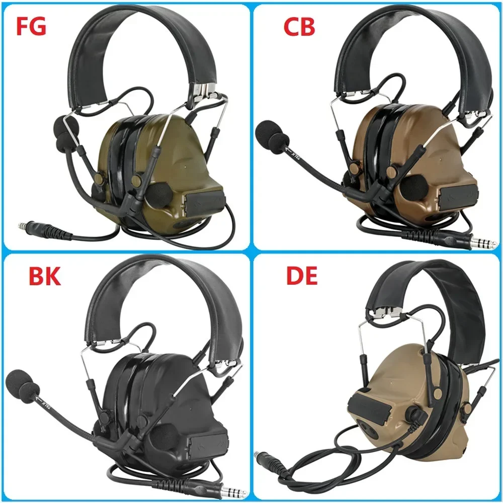 Tactical COMTAC Headset Hear Protection Electronic Earmuffs COMTAC II Tactical Headphone Noise Reduction Airsoft Shooting Headse