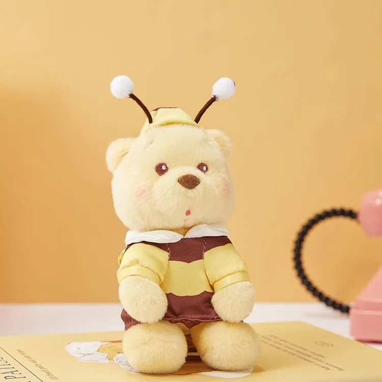 MINISO ديزني ويني ذا بوه المزحة حفلة أفخم المفاتيح Kawaii حقيبة سحر لينة محشوة تحصيل هدية 2025 جديد