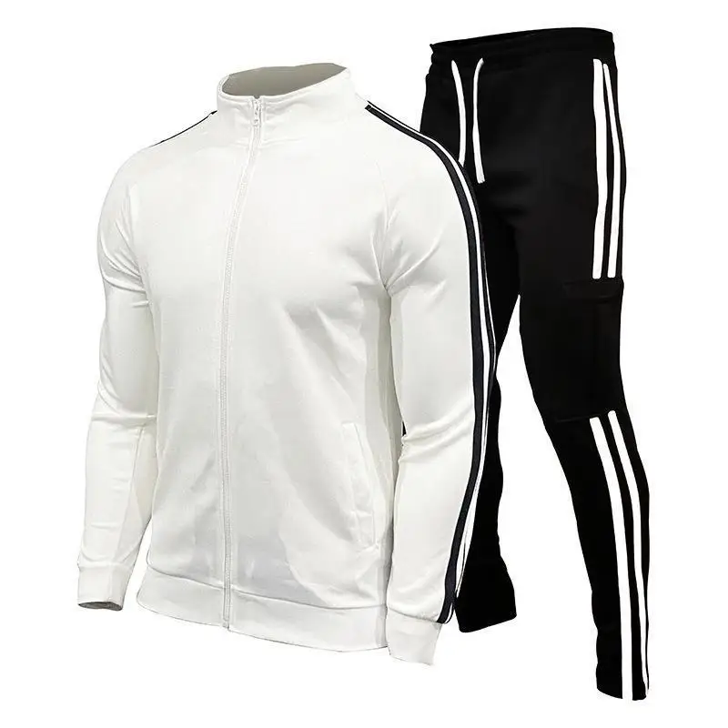 

Men's casual street style double-pole long-sleeved long-pants set, sporty and fashionable youth sportswear set
