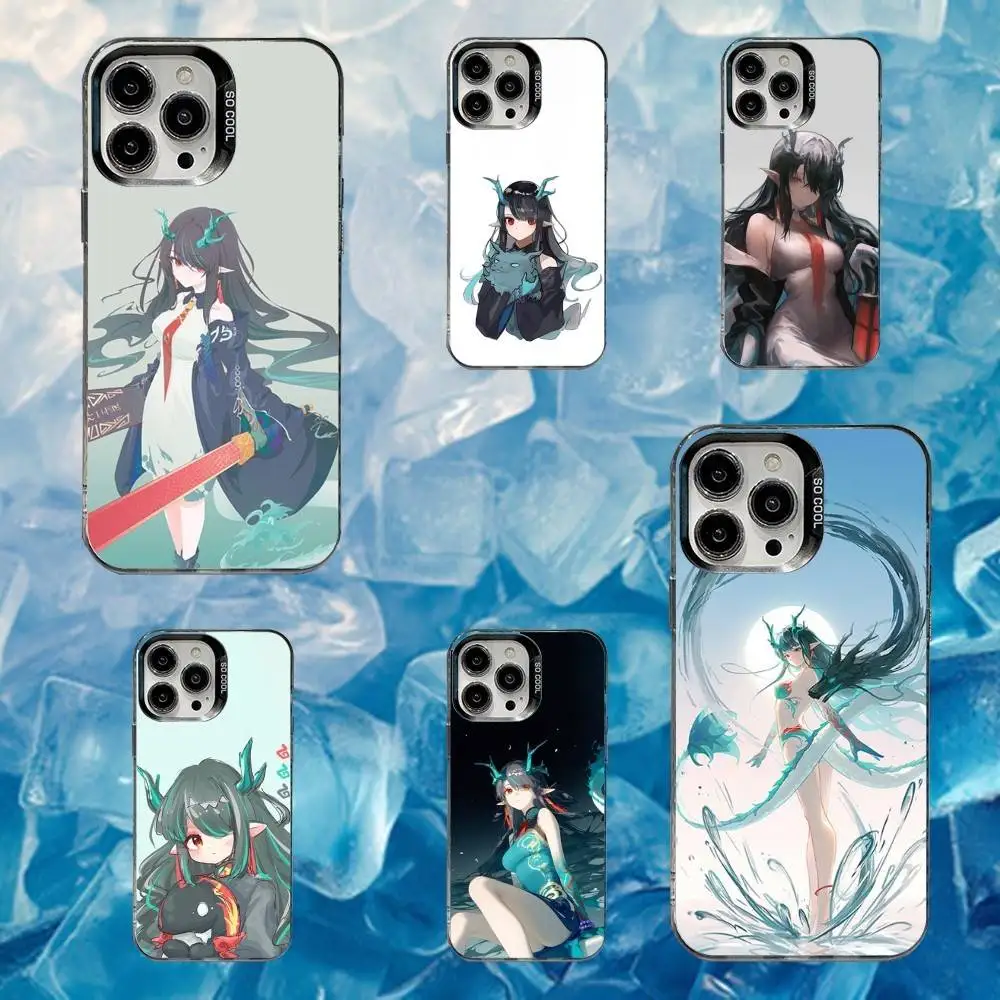 

A-Arknights Game Dusk Phone Case For iPhone 16,15,14,13,12,11,Mini,Pro,SE,MAX White Matte Shockproof Cover