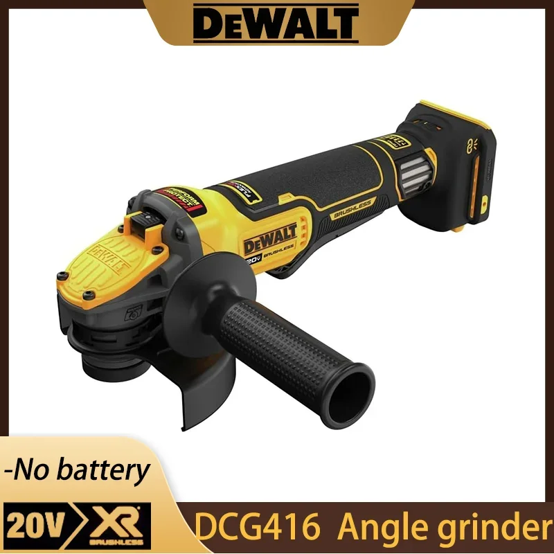 

Угловая шлифмашина DEWALT FLEXVOLT ADVANTAGE 20V MAX*, с кнопочным переключателем, от 4,5 до 5 дюймов, только инструмент (DCG416B)