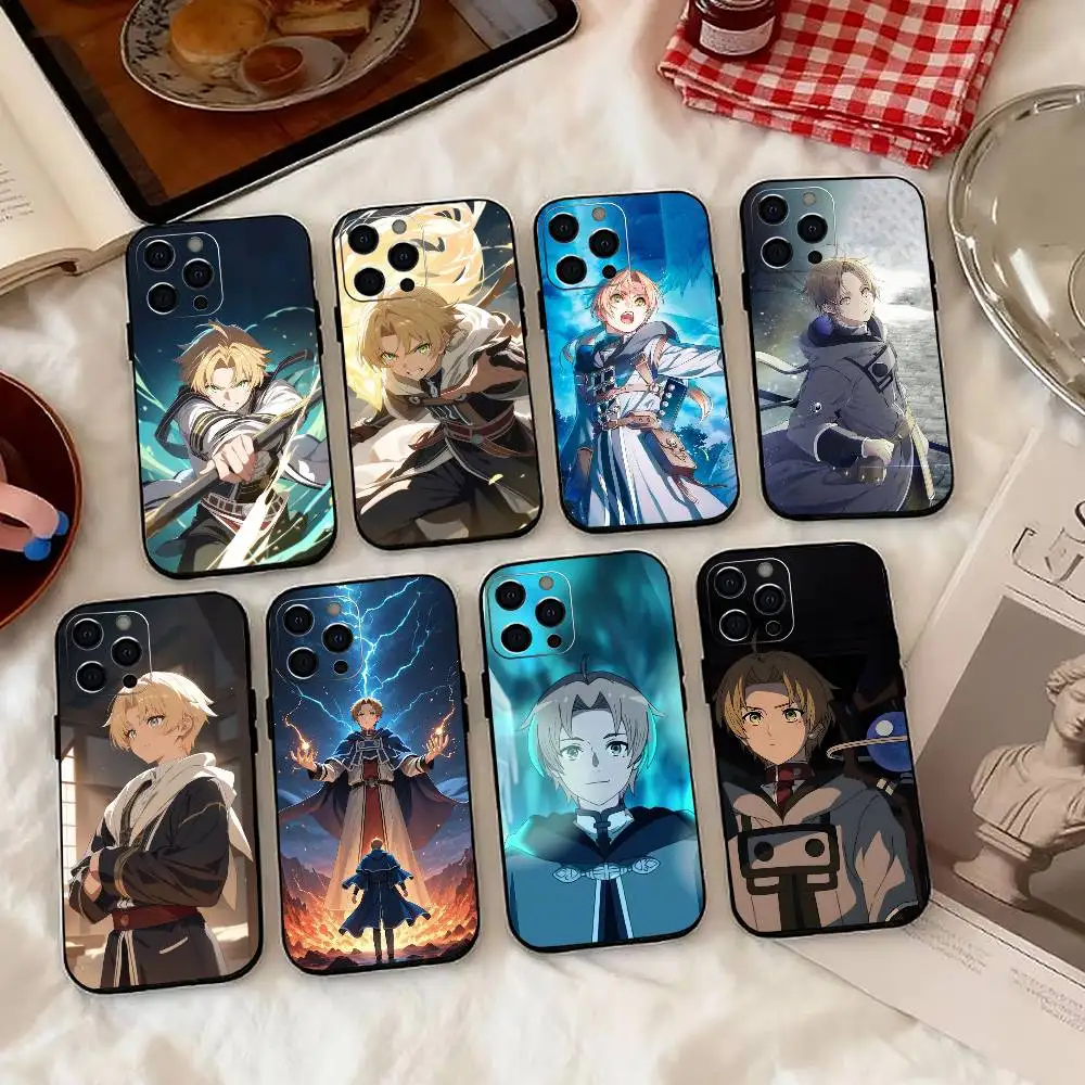 

Comic Mushoku Tensei Greyrat Phone Case Silicone Soft For IPhone 17 16 15 14 13 12 11 X XR Plus Pro Max Plus